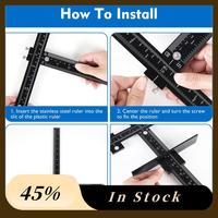 2025 Trendaluminum Cabinet Hardware Jig,Punch Locator Drill Guide,Wood Drilling Dowelling Guide For Installation Of Handles Knob