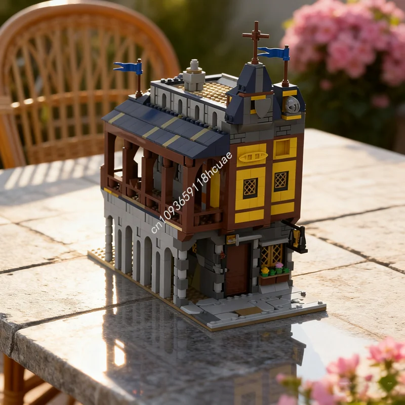 

984pcs MOC Knight S Keg Modulared Model Building Blocks Toys Architecture Assemble DIY Christmas Gift Creative Education Kids