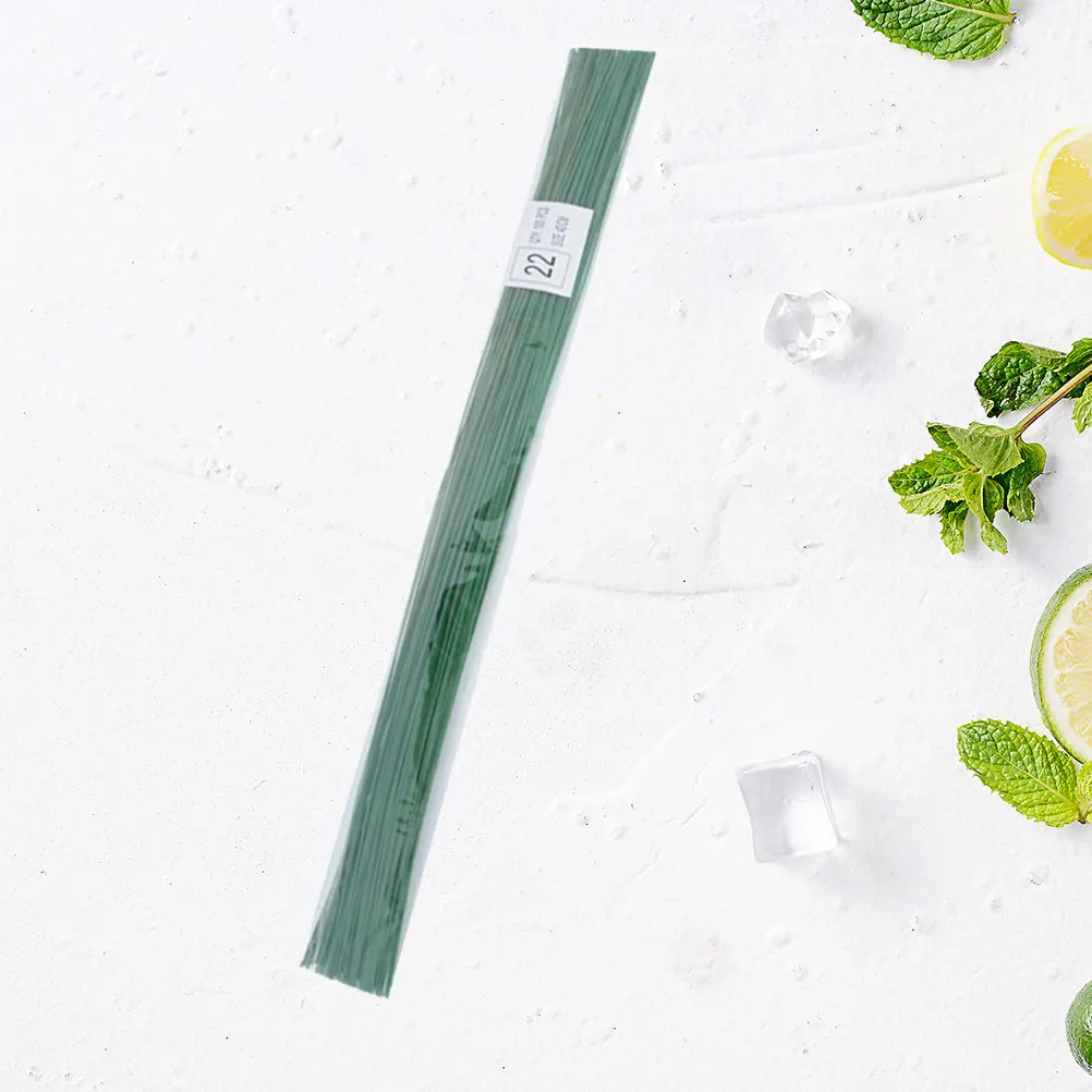 

200Pcs 40Cm Flowers Stem Wire Smooth Flexible for Florist Work DIY Bouquets Buttonholes Scrapbooking Holiday Party Decoration