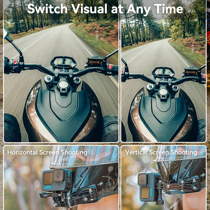 Аксессуары для экшн-камеры на мотоциклетный шлем Крепление на шлем для Gopro 13 12 11 10 9 8 DJI Osmo Action 3 4 Insta360 X4 камера