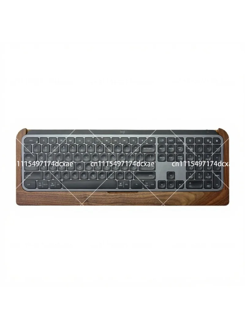 Solid Walnut Wood Keyboard Holder with Wrist Rest, Desktop Support Base for Magic Keyboard Office Use