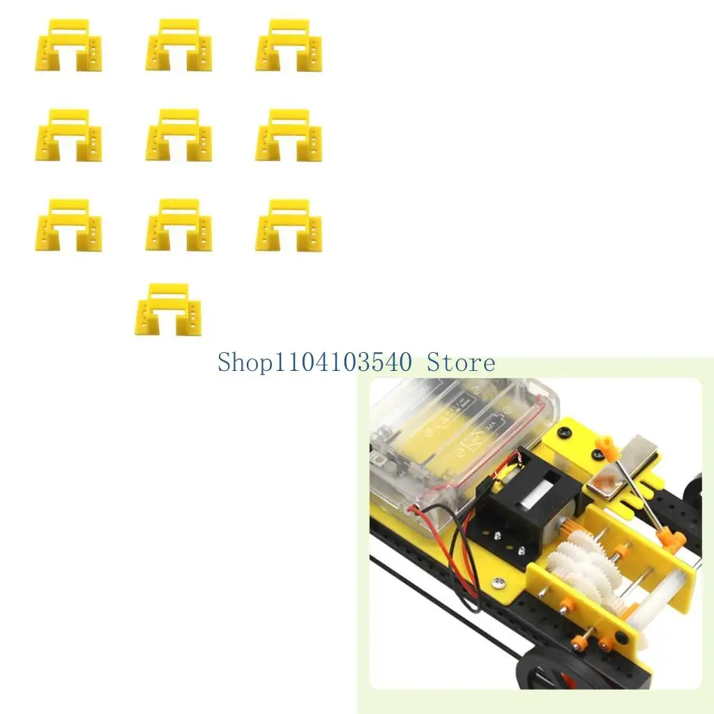 02DC Robot Vehicle Motor Mount Bracket 10Pack for 130/180 DIY Assembly Project