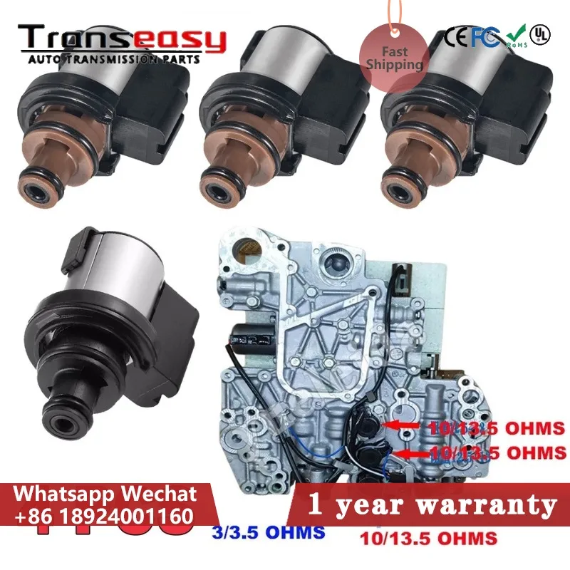 1 ser 4pcs 31825AA050 Converter 31706AA030 AWD Pressure Control Lock-Up Solenoid For Subaru CVT TR580 TR690 Transmission