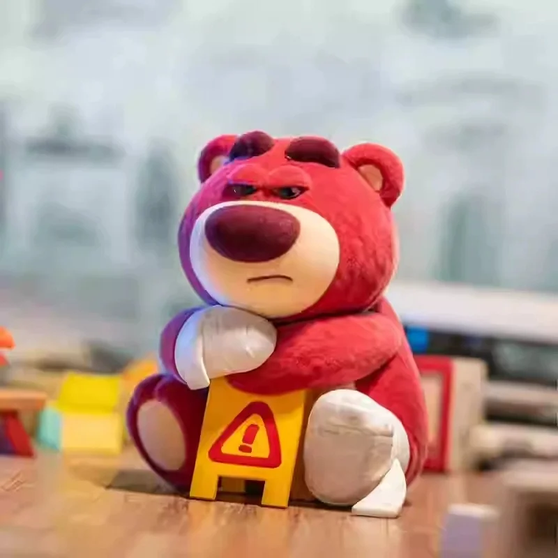 Officiële Disney Lotso ITSME3 Gen3 Flocked Blind Box - Charmant Boss Bear Collectible, schattig pluche cadeau voor kinderen volwassenen verzamelaars