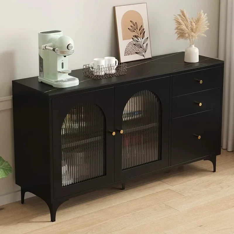 Dining Room Sideboard Coffee Bar Cabinet Storage Locker 3 Drawes Gabinetes De Cocina Home Mobile Side Table Kitchen Furniture