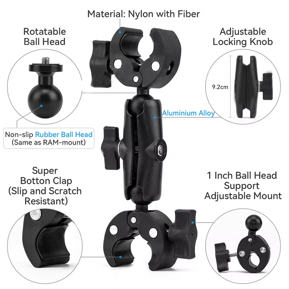 Montagem da motocicleta para insta360 x4 x3 guiador braçadeira suporte da motocicleta pacote de bicicleta kit acessórios para gopro hero 13 12 11 10