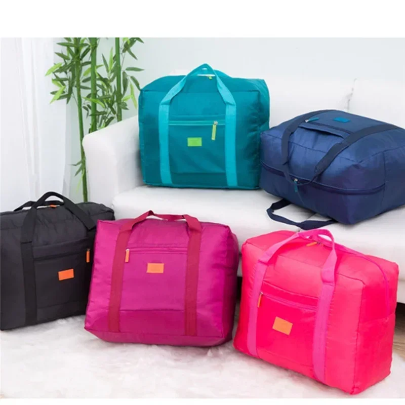 Foldable Waterproof NylonTravel Tote Bag Suitcase Storage Bag Large Capacity Business Travel Travel Shoulder Bag Clothes Case