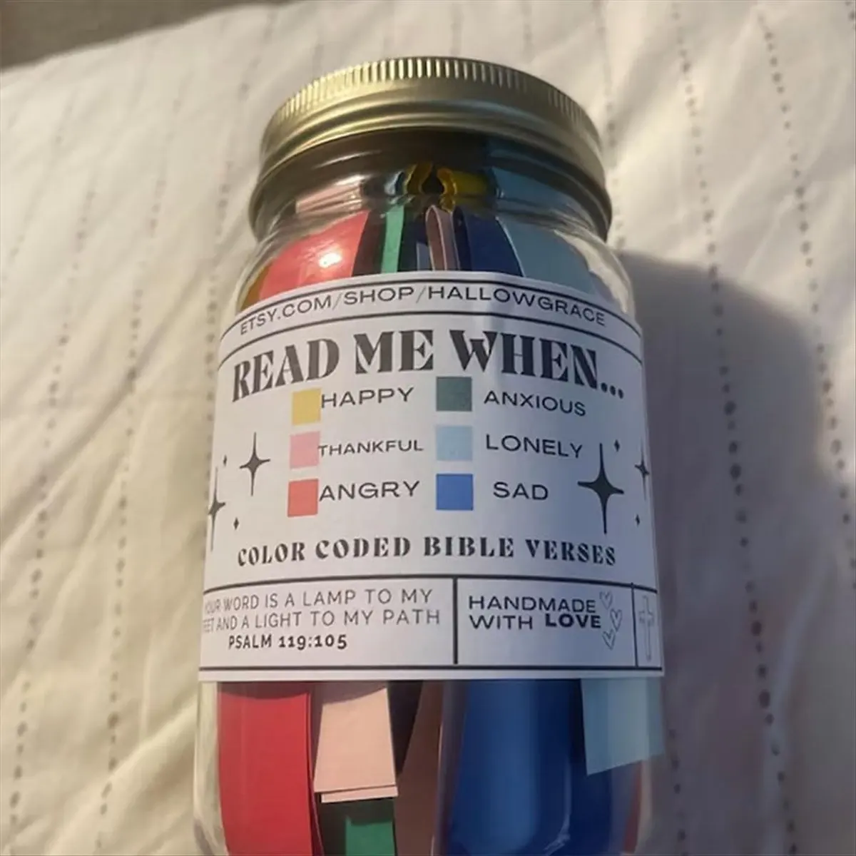 2PCS Bible Verses Jar for Emotions and Feelings,Bible Verses in A Jar,Scripture Jar,God's Encouragement,Prayer Request,B &LICG