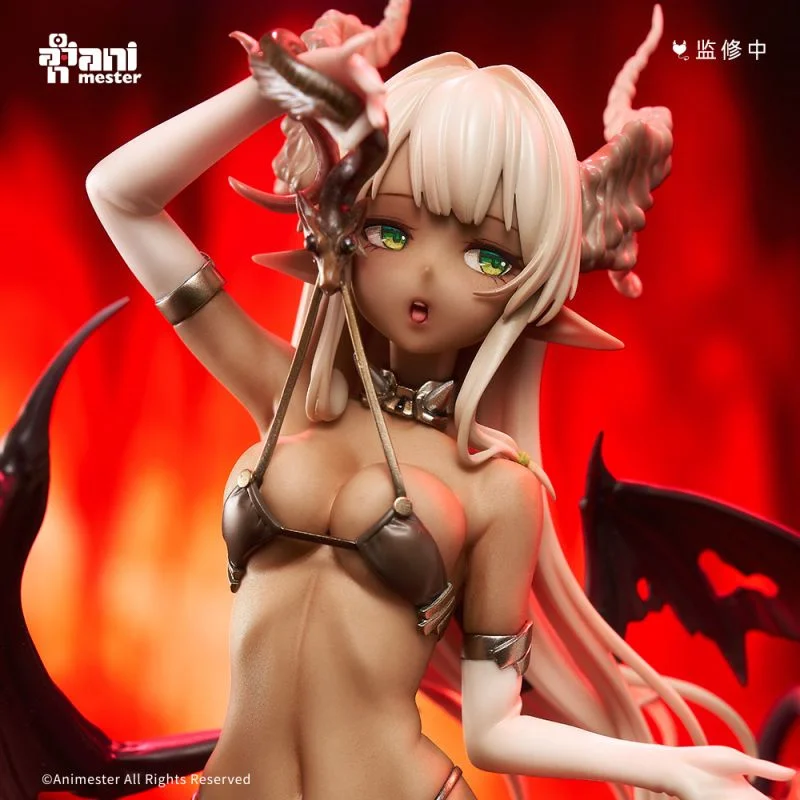 Original Animester 1/7 Little Devil Moemoeko 29cm Pvc Hentai Anime Action Figures Model Collection Ornament Toy