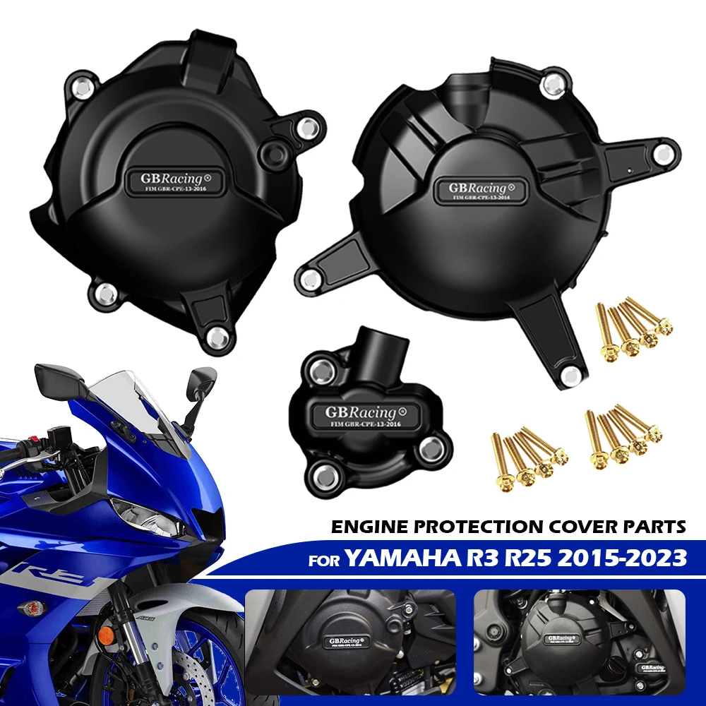 Чехол для защиты двигателя мотоцикла GB Racing для YAMAHA YZF R3 MT03 MT25 2015 2016 2017 2018 2019 2020 2021 2022 2023