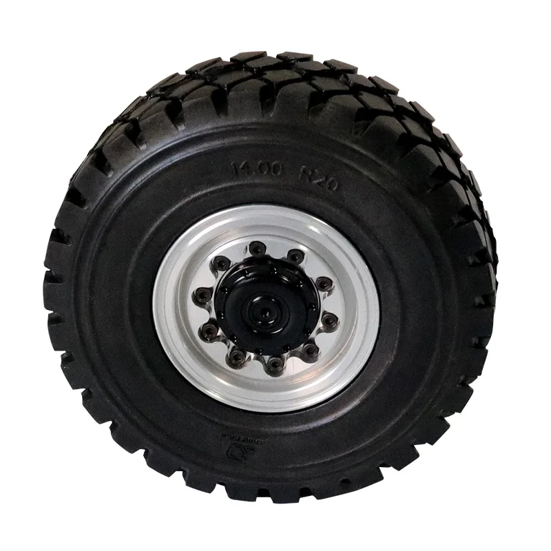 Maßstab 1:14 2 Stück Metallsimulation Vorderreifennabe für Tamiya RC Truck SCANIA 770S R620 VOLVO BENZ Arocs MAN TGX Auto JDM-83