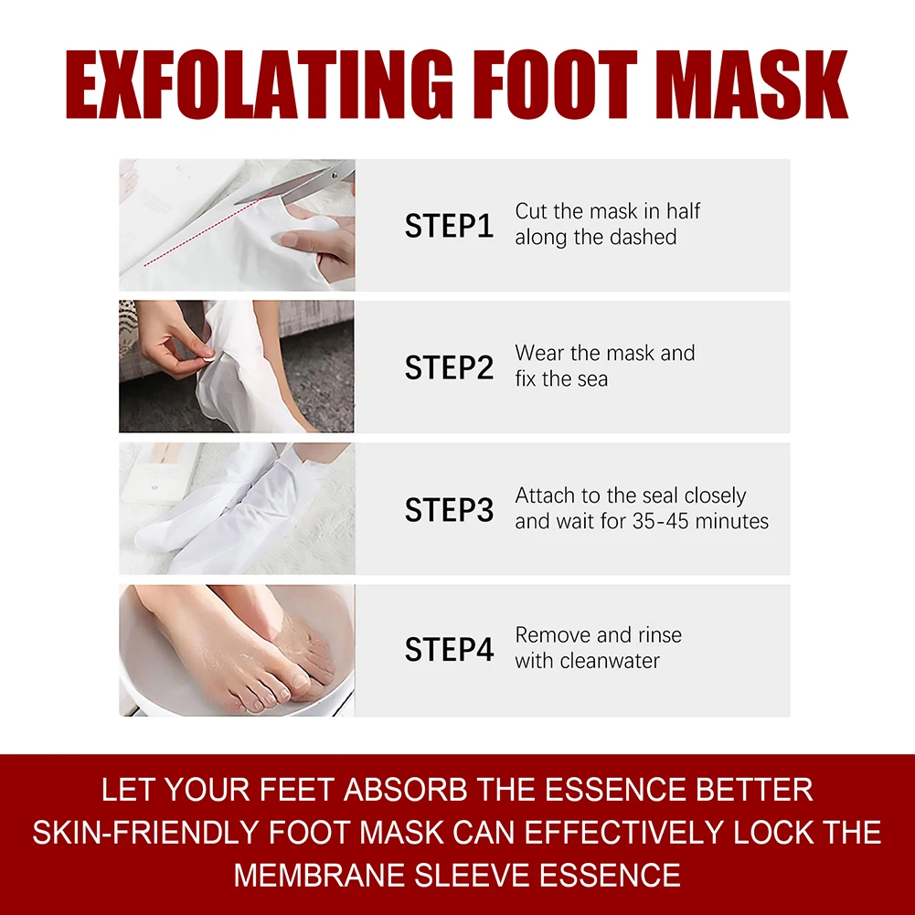 Exfoliating Feet Mask Socks Feet Mask Peel Skin Dead Skin Remover Care Tool for Women Man Foot Health Care Tools