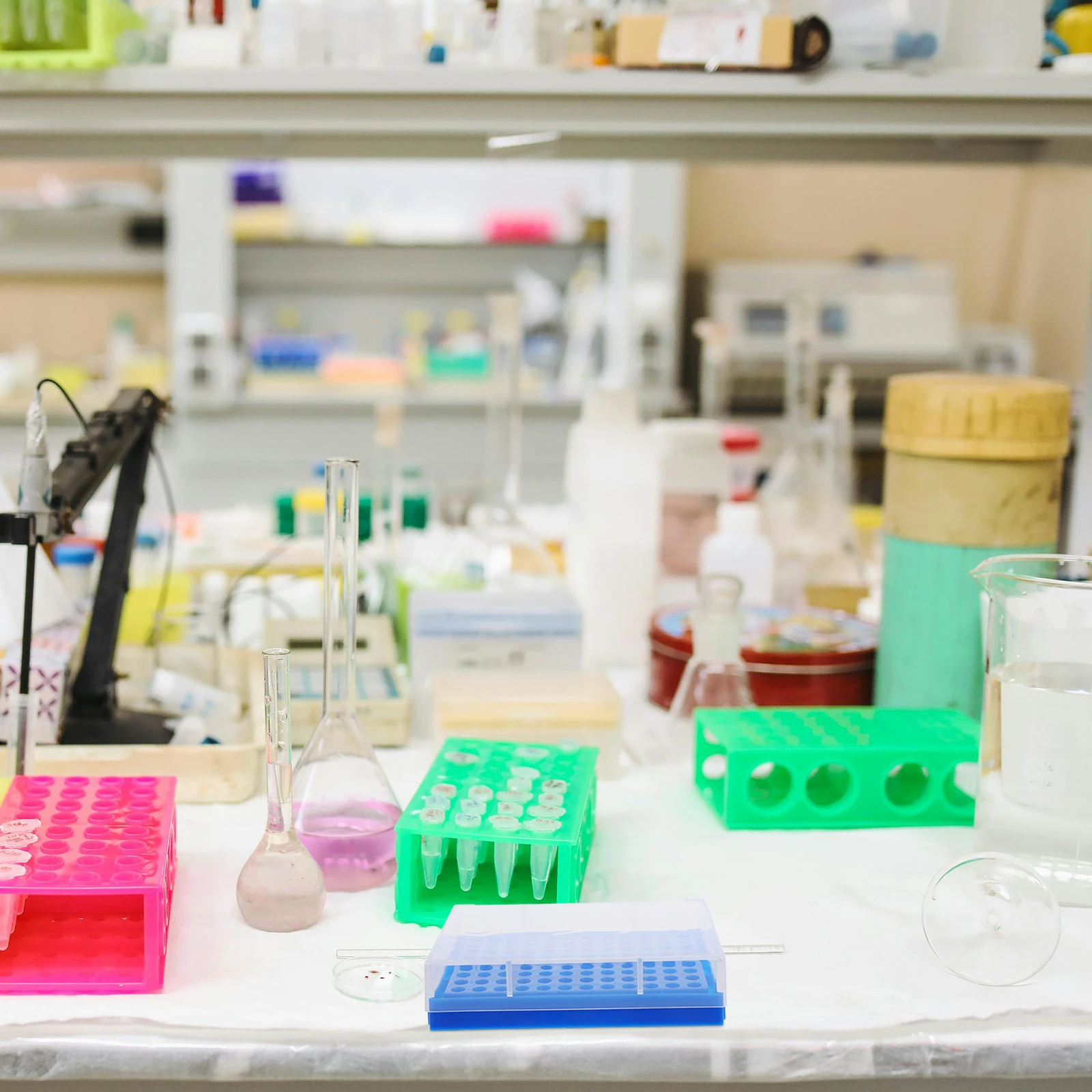 

5 Pcs Hole Tube Rack Aquarium Pipe Holder Lab Racks Microcentrifuge Bracket Caulk Caulking Plastic