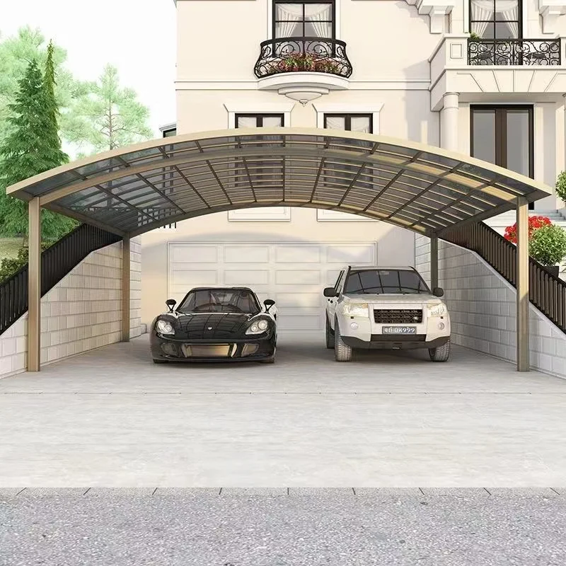 Outdoor Parking Garden VillaShelter Canopy Tent Car Carport Metal Garage Exterior Sunshade For Aluminium Alloy Cars Shed