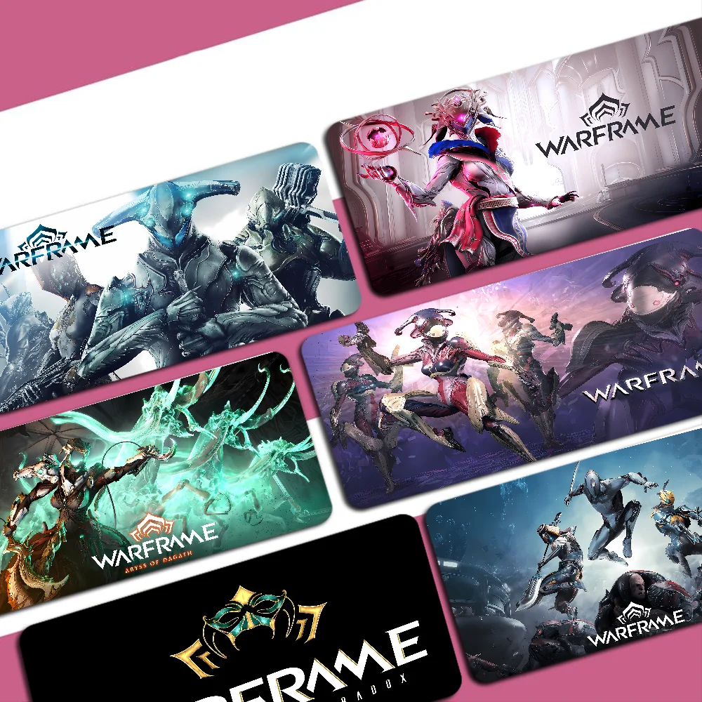 Warframes Gamer Mousepad Custom Skin Desktop Desk Mat Kawaii Gaming Accessories Students Writing Pad for PC Computer Table