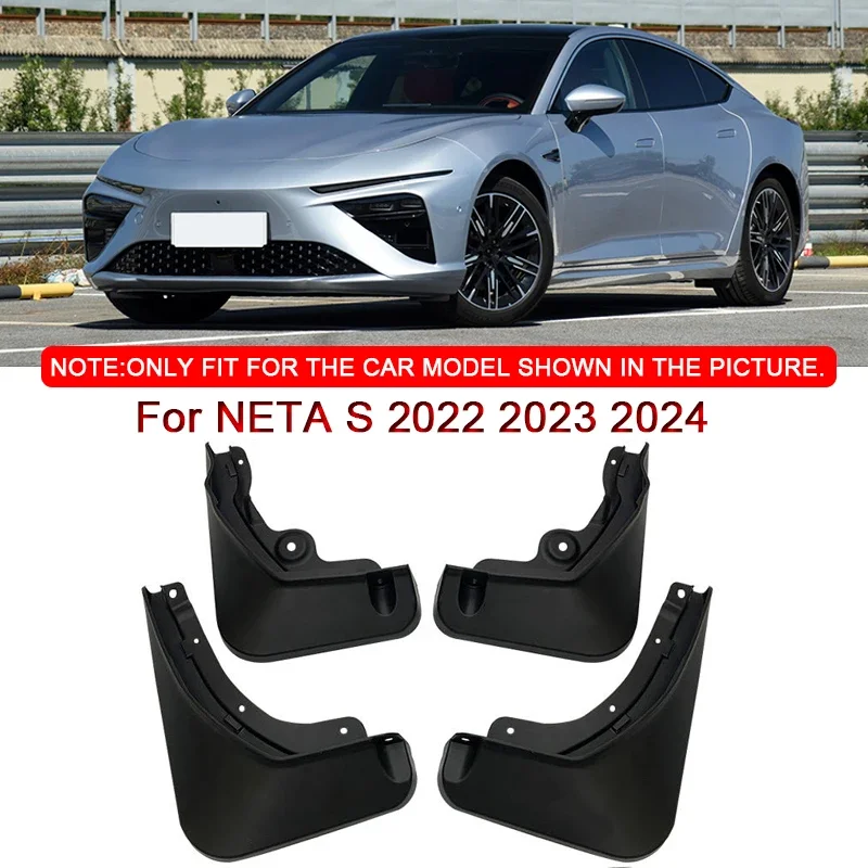 

Fit For NETA S 2022 2023 2024 Car Styling ABS Car Mud Flaps Splash Guard Mudguards MudFlaps Front Rear Fender Auto Accessories