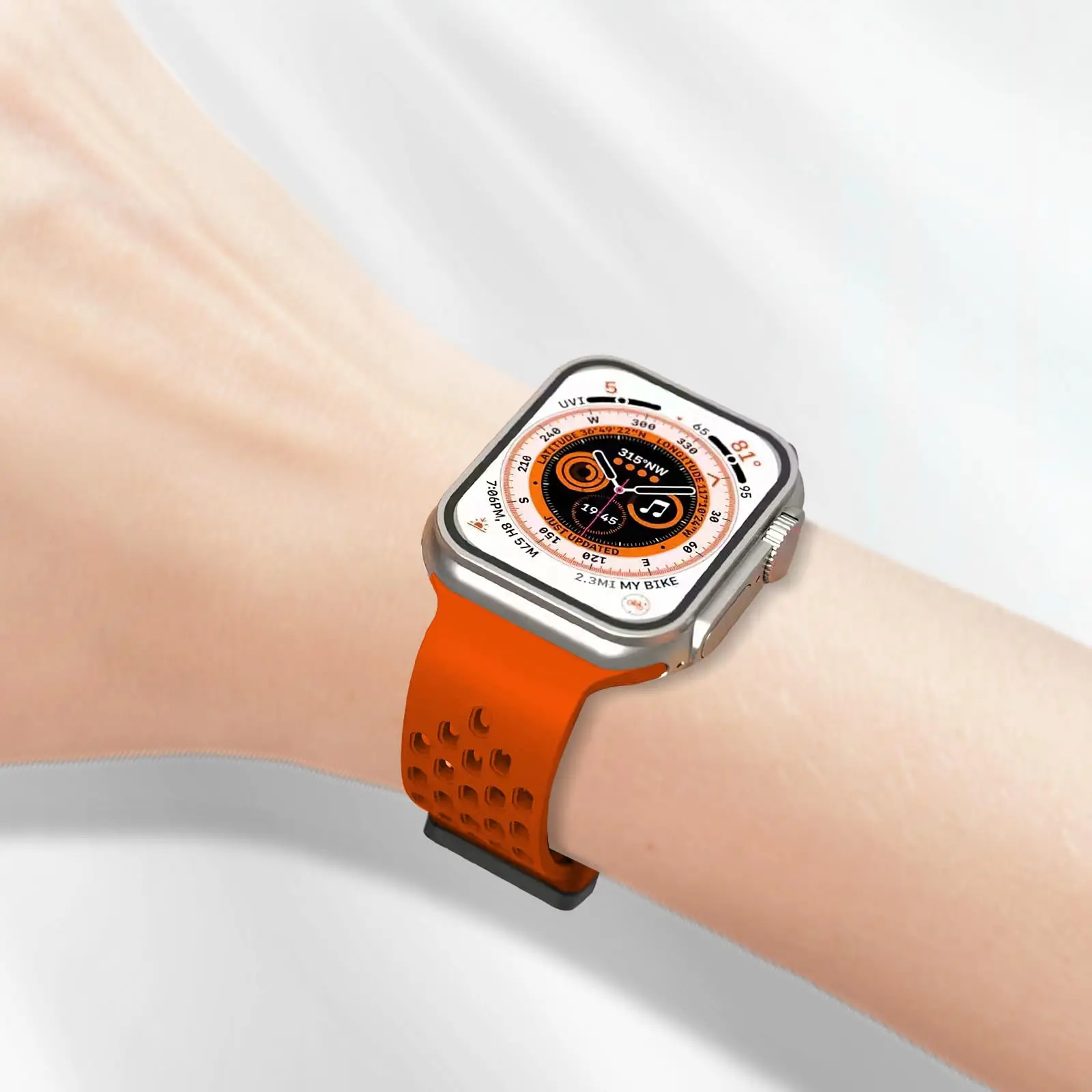 Магнитный силиконовый ремешок для Apple Watch, ремешок 44 мм, 40 мм, 49 мм, 45 мм, 41 мм, 46 мм, браслет correa iWatch series 9 7 3 6 8 se ultra 2 10