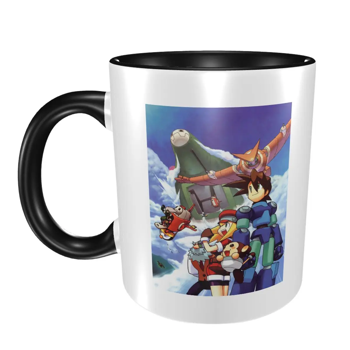 Megaman Legends Horizon Mug Funny Ceramic Coffee Cups Tea Mugs Milk Cup Drinkware Gifts for Woman Man