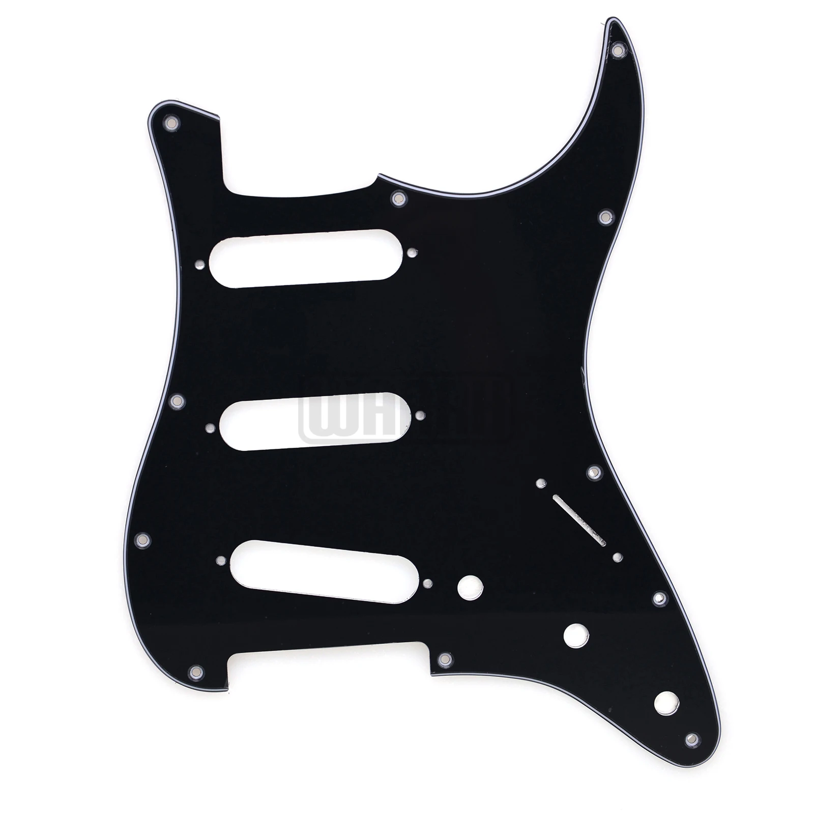 1 Pcs 11 Holes with Screws SSS Guitar Pickguard for FD ST Guitar 3Ply view 4