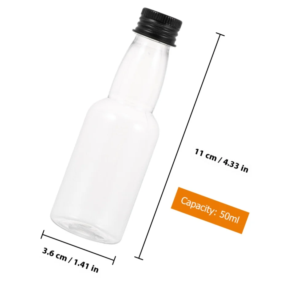 30 قطعة زجاجات تخزين بلاستيكية صغيرة التوابل زجاجات بهار للملح الحليب مسحوق النبيذ حاويات مشروبات صغيرة مانعة للتسرب #4