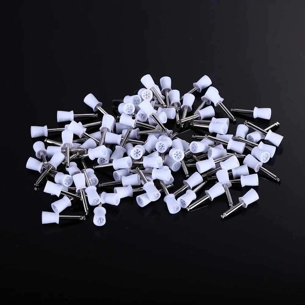 

100 Pcs Dental Polishing Cups for Low Speed Handpiece Latch Type Rubber Prophy Cups for Tooth Polishing and Oral Hygiene