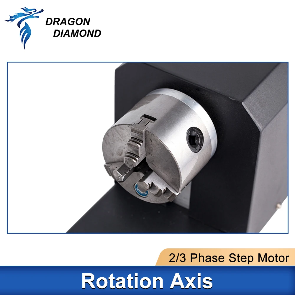 Co2 Laser Rotary Axis Engraving Attachment With Rollers Stepper Motors For Fiber Marking Laser Engraver Cutting Machine