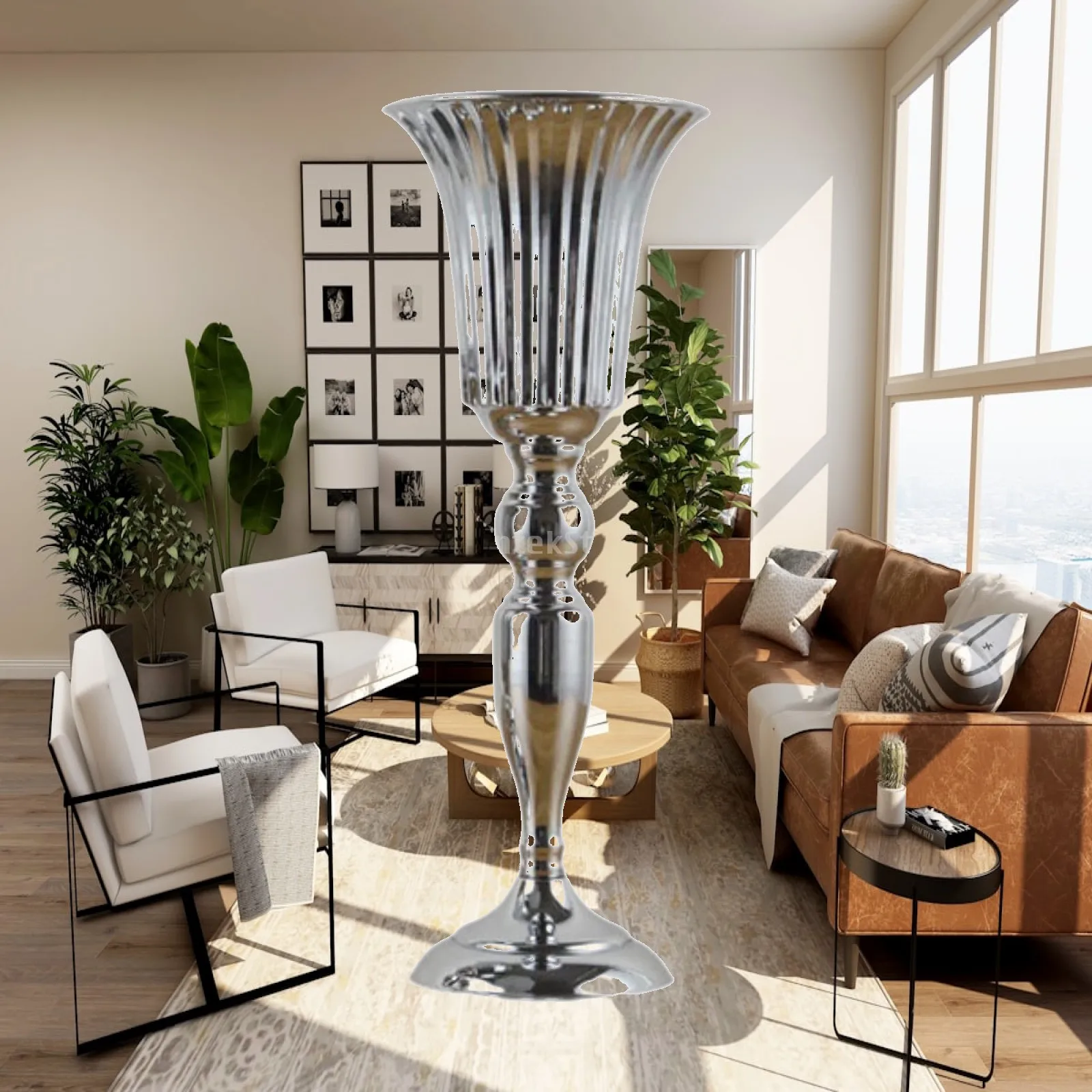 Wedding Flower Vase Flowerpot Decorative Metal Flower Stand Candle Holder for Ceremony Party Table Centerpiece Reception Event