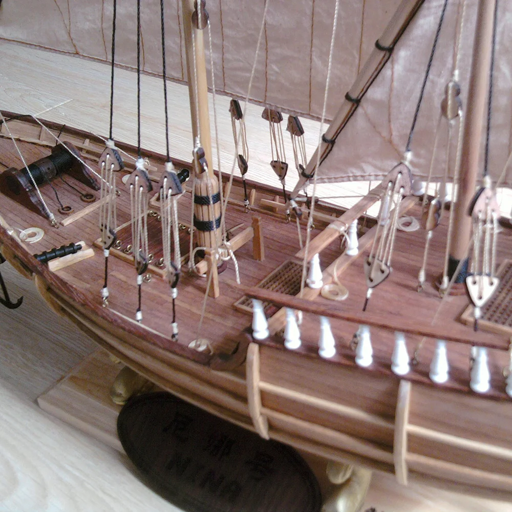 1/50model Ship Nina Handmade DIY Wooden Ship Model Assembly Kit Italian Columbus Fleet Member Nina Model Toy Boy Gift Collection