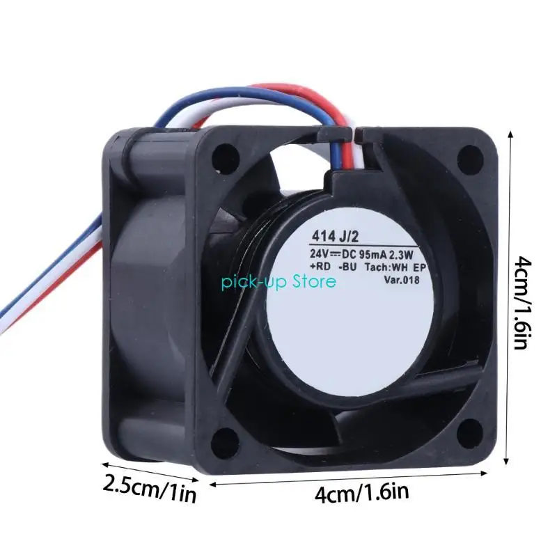 Q5WA 414J/2 вентилятор 4x4x2,5 24V 95MA 2,3W 3PIN 4 см. Охлаждающий вентилятор процессора для вентилятора инверторов