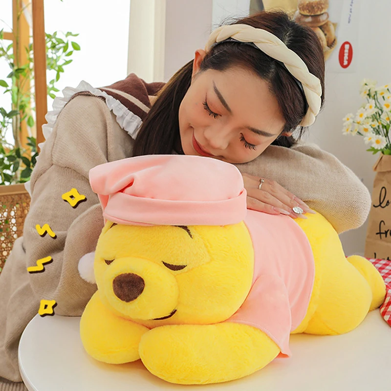 37-85cm Disney Winnie The Pooh Plush Toys Cute Large Cartoon Plushie Anime Birthday Pillow Doll Stuffed Gift for Kids Xmas