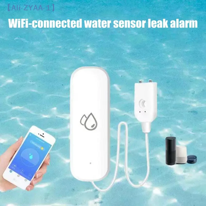 

【ZYAA-1】Water Sensor Flood Leak Detector Water Linkage Smart Life App Alarm Sensor Smart Home Security Protection