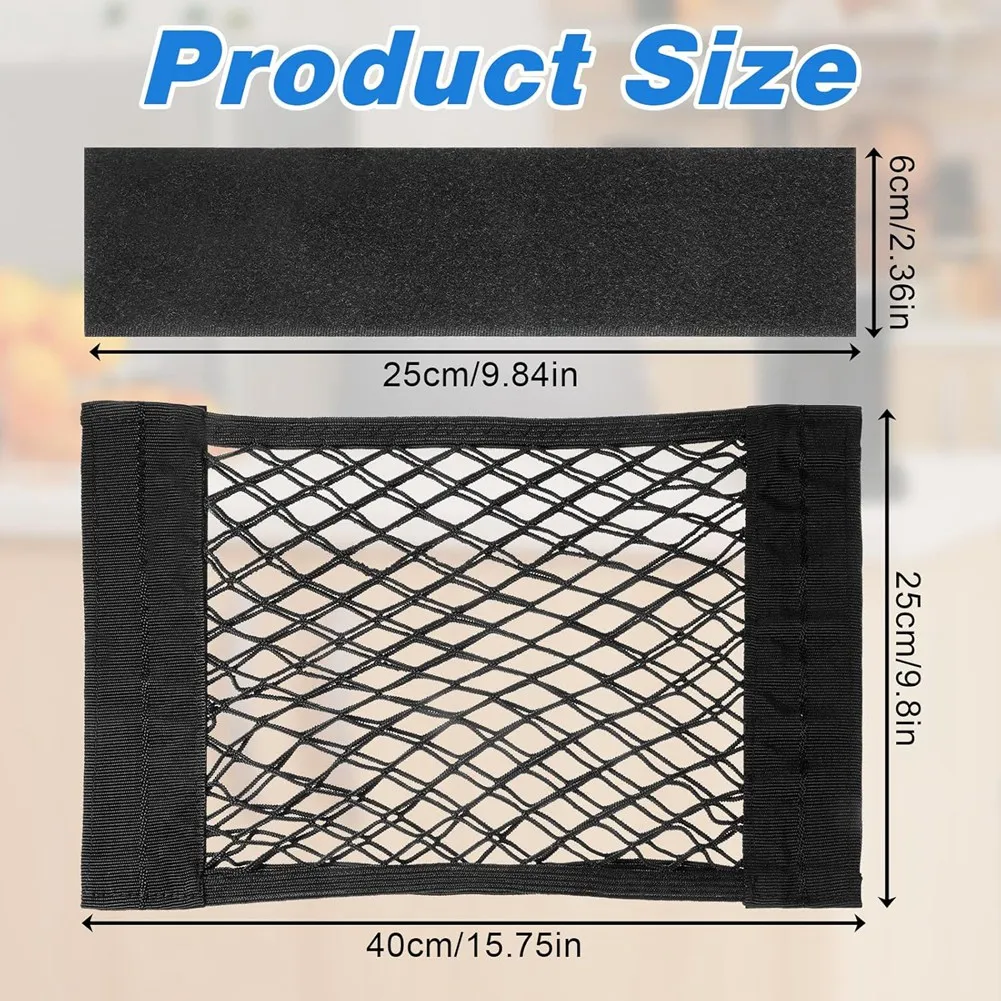 2026 New Grocery Bag Holder, Adhesive Mesh Grocery Bag Holder, Mesh Storage Net for Plastic Bags, Trash Bags Organizer for Home