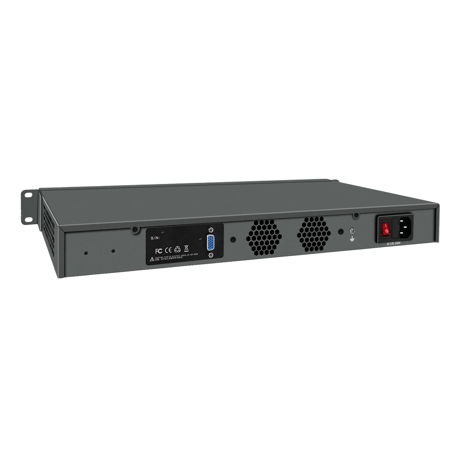 Partaker R12 1U Rackmount Firewall Server Intel Xeon E5 2650 V4 8x 2.5G LAN 2x 10G SFP Network Appliance VPN Router OPNsense