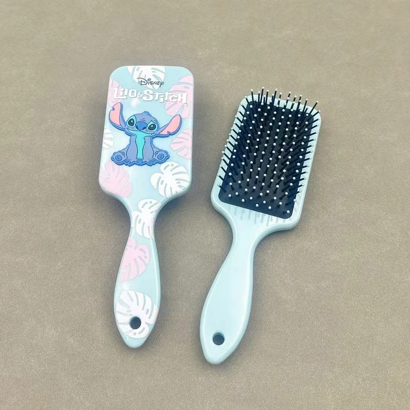 Miniso Disney Animation Lilo&Stitch Comb Series Cartoon Embroidery Surrounding Air Cushion Massage Comb Children and Girls Combs