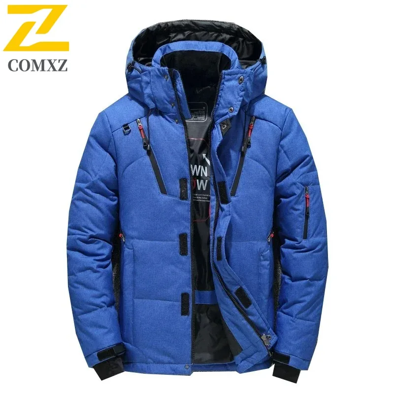 

Performance Down Jacket Premium Hooded Minimalist Design Protection Thickened Lightweight Insulation Skiing Winter Exploration