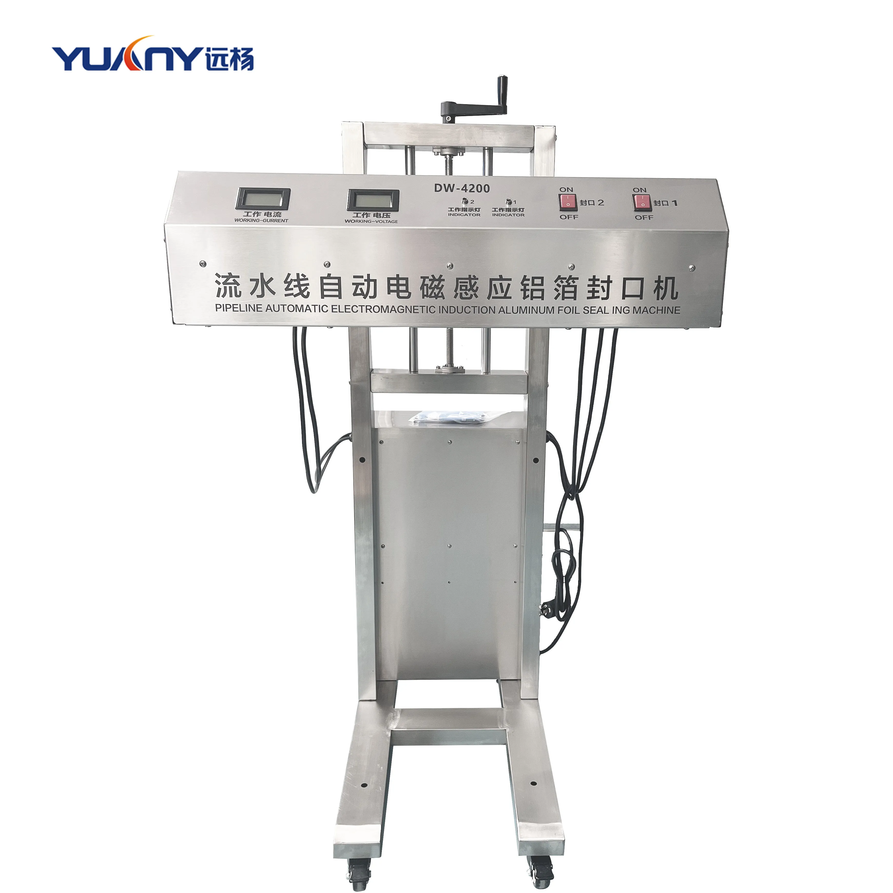 

CE Automatic Continuous Electromagnetic Induction Sealing Machine with Lifting for Height Plastic Bottle Sealing 15-130mm