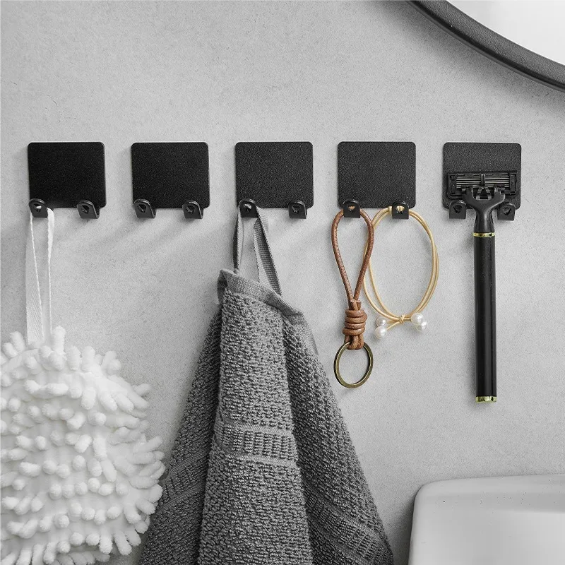 

1pcs No-Punch Razor Holder Adhesive Razor Storage Hook Bathroom Razor Waterproof Wall Hook Bathroom Shelf RazorHolder