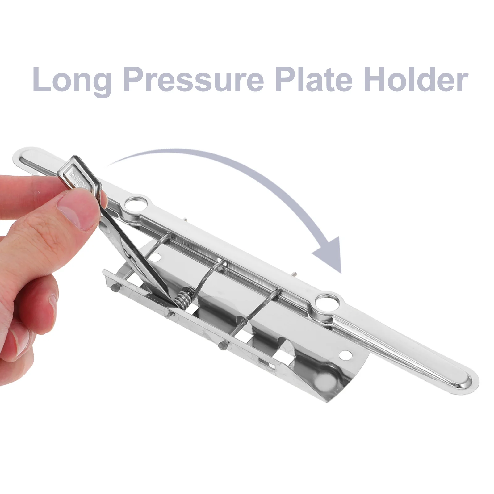 10Pcs Folder Clipboard Clips Long Press Board Secure Grip for Documents Notebooks File Organizer Heavy Duty Stationery Supplies