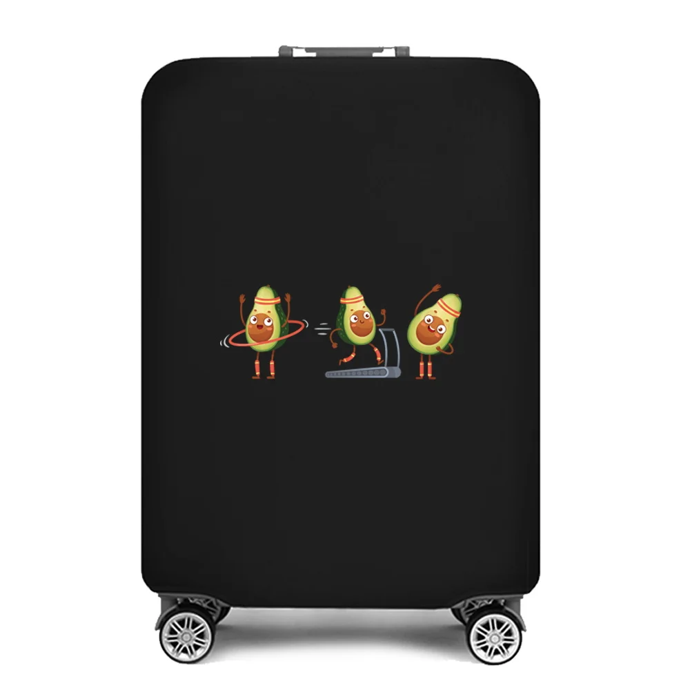 Fashion Luggage Protective Cover 18-32 inch Trolley Baggage Travel Bag Covers Elastic Suitcase Case Dust Cover Avocado Printed