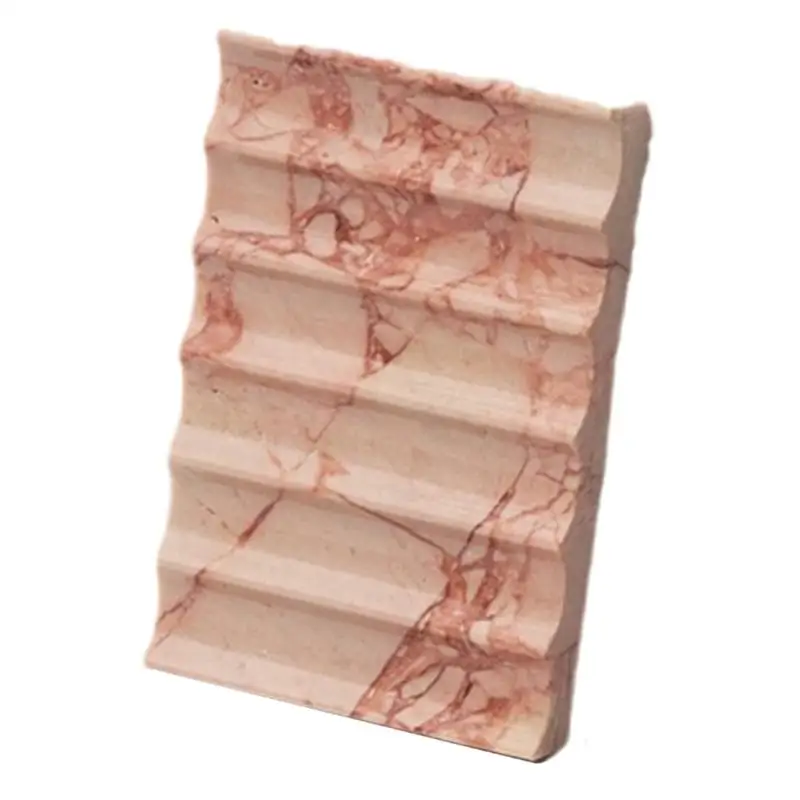 

652F Marble Soap Stand with Drainage System Bathroom Countertops Storage Solution