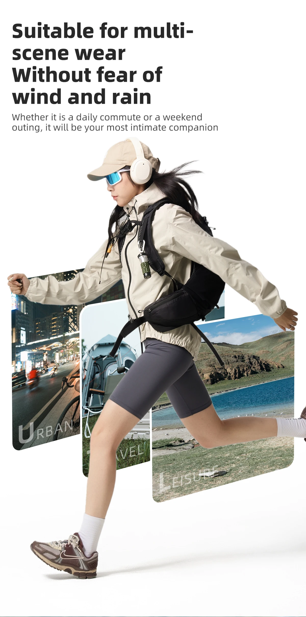 ROCKBROS Wasserdichte Winddichte Jacke, Schwerregenjacke, Mountainbike- und Straßenrad-Regenjacke für Männer und Frauen – Detail 10