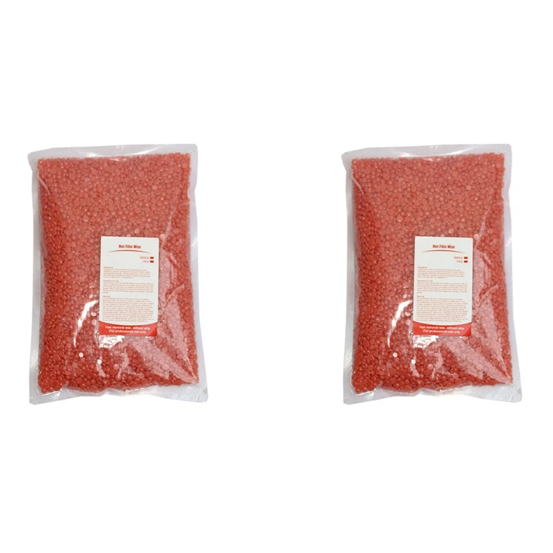 제모를 위한 2X 500G 왁싱 왁스 콩 왁스 히터 기계 스타일 10에코 프렌드를 위한 전신 핫 필름 하드 제모 왁스 비즈