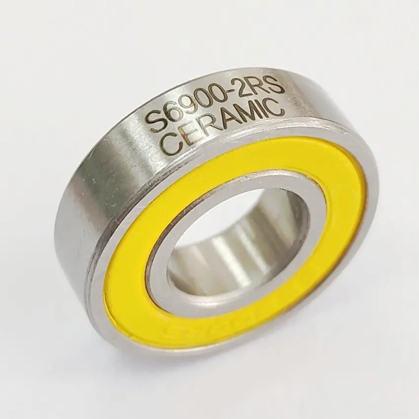 Hub Bearings | Stainless Steel Ceramic Beads | S6900-2RS-CERAMIC (10x22x6mm)