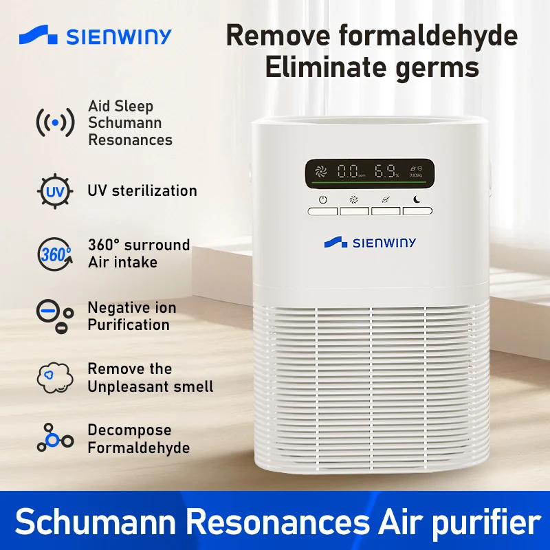 NEW 7.83Hz Schumann Resonances Air Purifier Multifunctional Sleep aid Air Cleaner for Household bedroom Office Air Purification