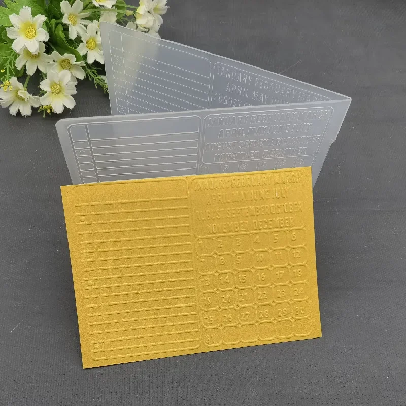 2024 New Plastic Embossing Folder DIY Background Craft Template Molds Stamp Stencils Scrapbook Paper Cards Photo Album Making