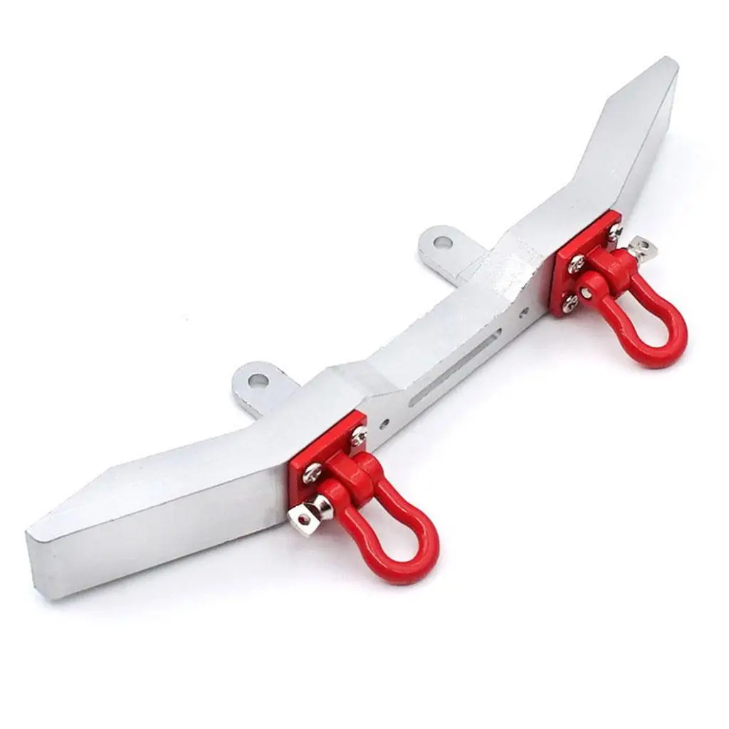 Metal RC Crawler Truck Front Bumper Upgrade Kit with Trailer Hook for 1 16 Scale WPL Car view 5