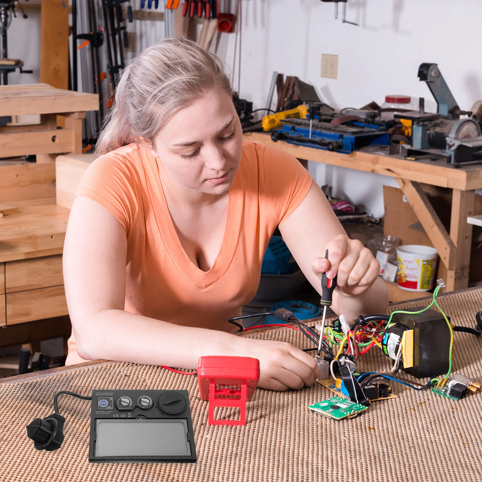 Welding Auto Darkening Lens Accessories Welder Mask Chameleon Protective Equipment Car