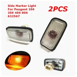 2Pcs 12V 55W Side Marker Light Indicator For Peugeot 406 306 106 806 Expert Partner Side Indicator Repeater Light Lamp 632567