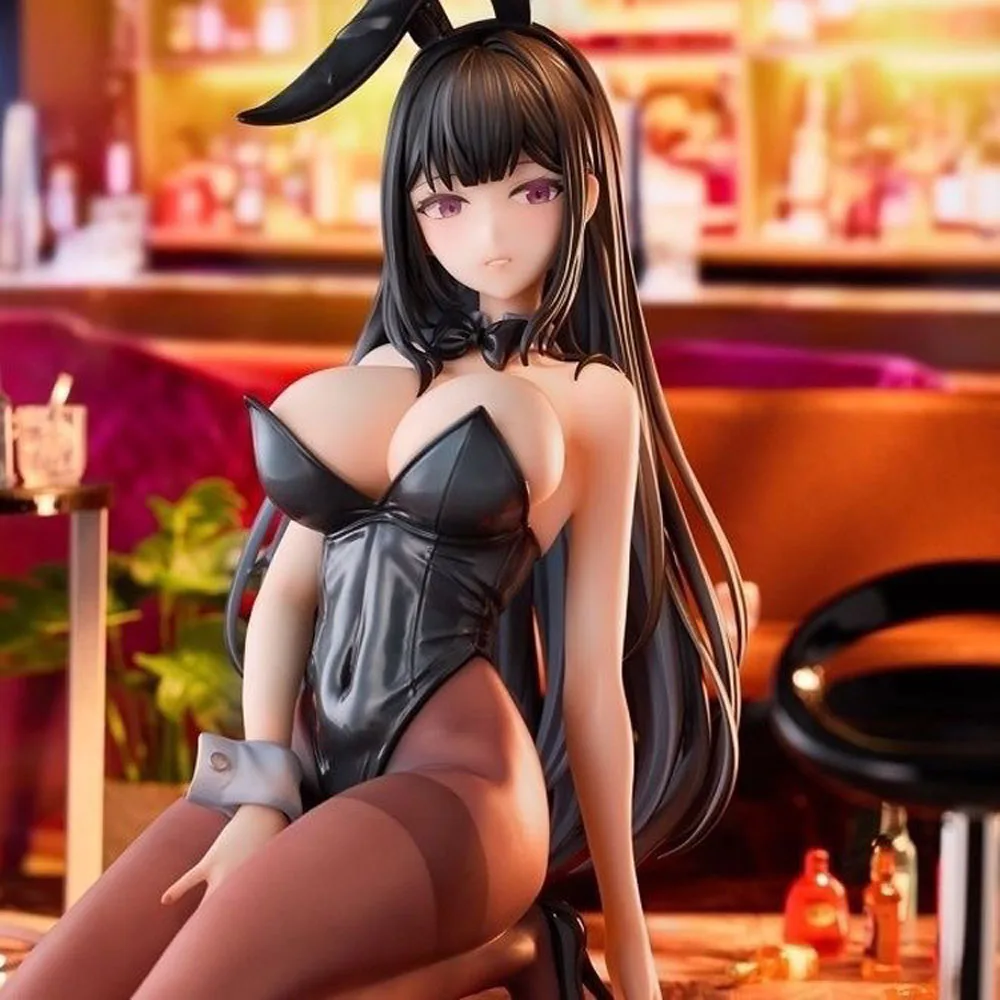 Figur Anime 18Cm Gadis Kelinci Seksi Koleksi Figur Aksi Pvc Mainan Model Ornamen Boneka Postur Berlutut