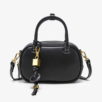 Vintage Color Block Women Handbag Crossbody Bowling Tote Canvas Shoulder Bag Fashion Retro Purse